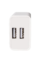 MOONX wall charger MC02 2.4A 12W 2xUSB + cable USB-C White